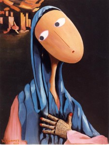 Femme au Henné, 1997, Huile sur toile (65x50cm)